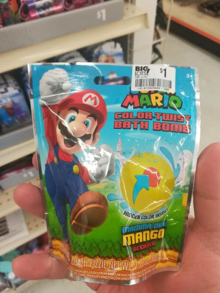 Super Mario Bath Fizzie package