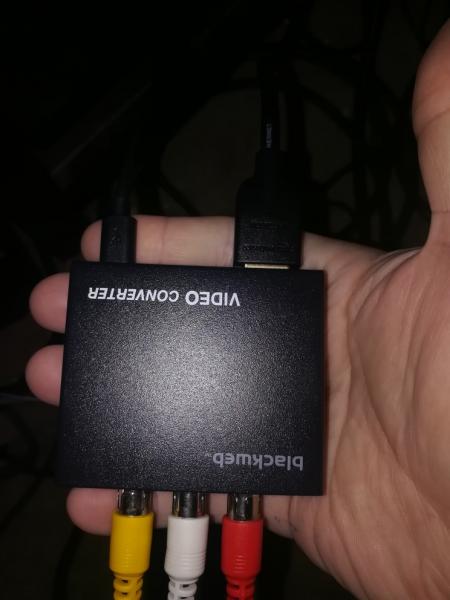 Blackweb composite to HDMI converter unboxed