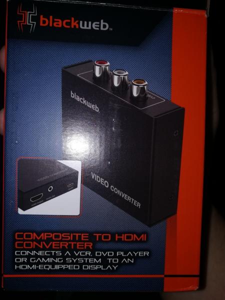 Blackweb composite to HDMI converter box